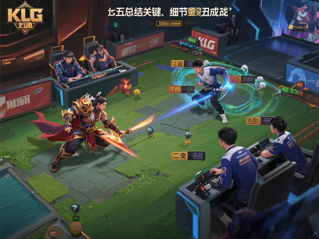 [一图流]KLG主动出击，清清锁定鲁班，典韦硬刚遭连控，双方战平二换二